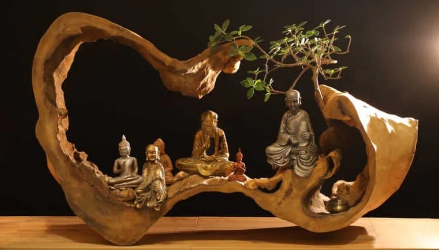 Gỗ có thiết kế độc đáo được sử dụng để trang trí nội thất