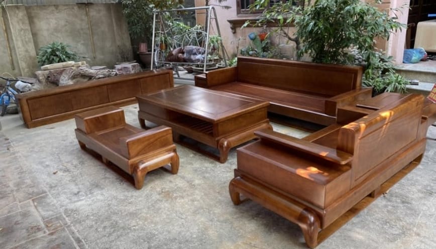 Ứng dụng của gỗ gõ đỏ trong sản xuất nội thất