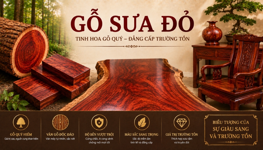 Gỗ sưa đỏ