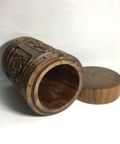 Hộp Chè Tùng Cúc Trúc Mai Gỗ Bách Xanh Kích Thước 20x11x11
