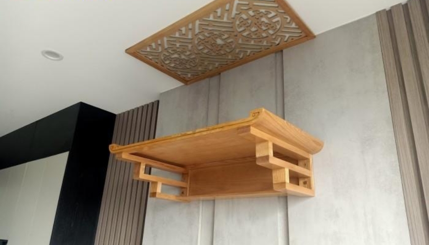 Hướng nhìn ra khoảng thoáng trong bếp