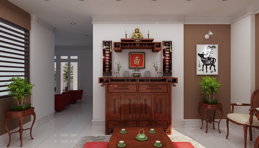 Những vị trí không đặt bàn thờ Phật trong nhà